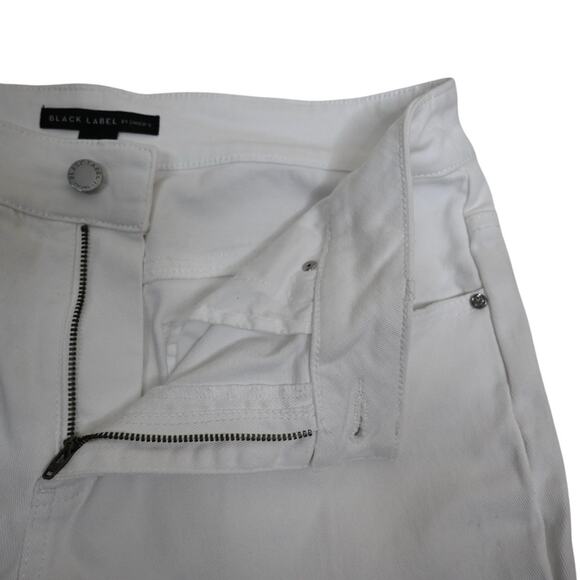 Black Label by Chico's Women's M White Ankle Jogger Jeans - Picture 9 of 12